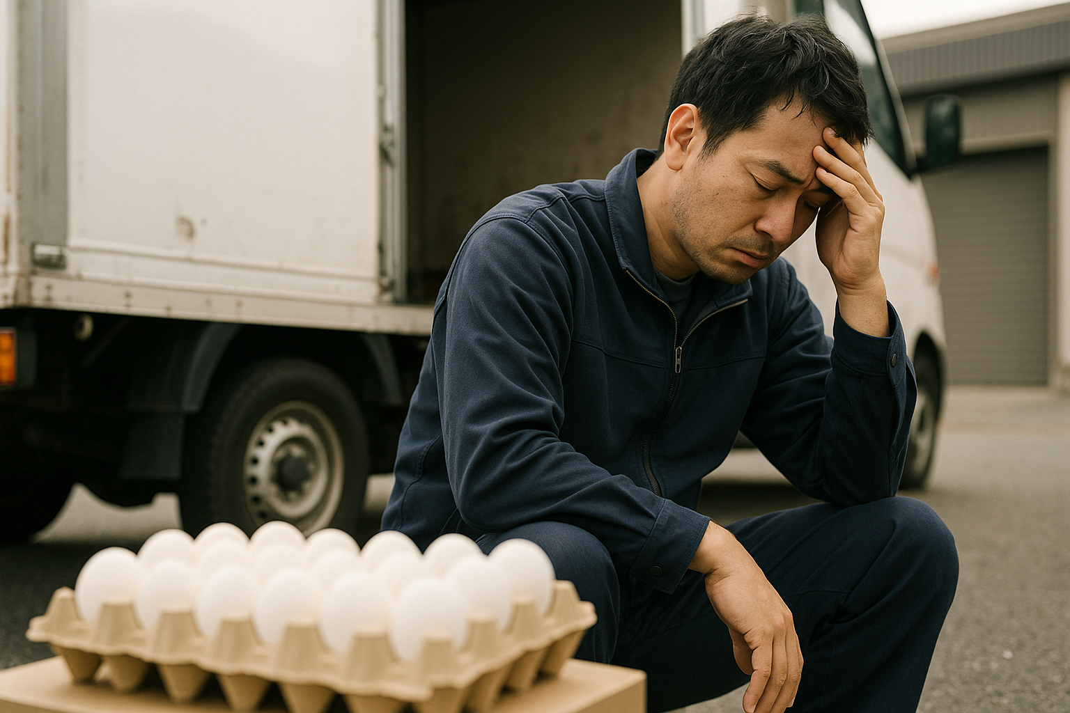 卵を運ぶはずが従業員病欠で資金繰り破綻、運送業の脆さにざわつくwww