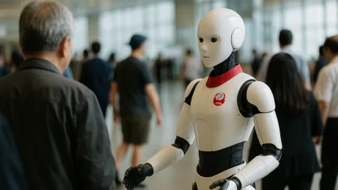 JAL、国内初の空港ロボット実験にネット民ざわつくwww