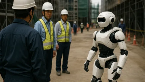 GS建設のAIロボット、現場で自由に歩ける日はまだ遠そう